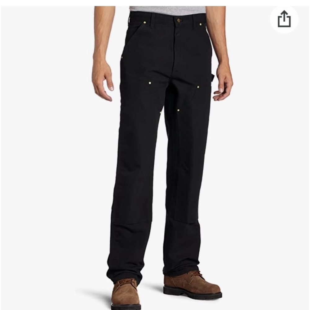 Carhartt Men's Firm Duck Double-Front Work Dungaree Pant original fit